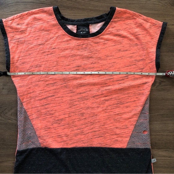 BCG VINTAGE Orange Black Tank Retro 80s Workout Top - Picture 7 of 9